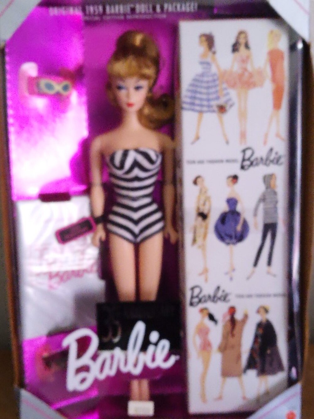 Special reproduction 1959 barbie Doll & Package- not removed from box